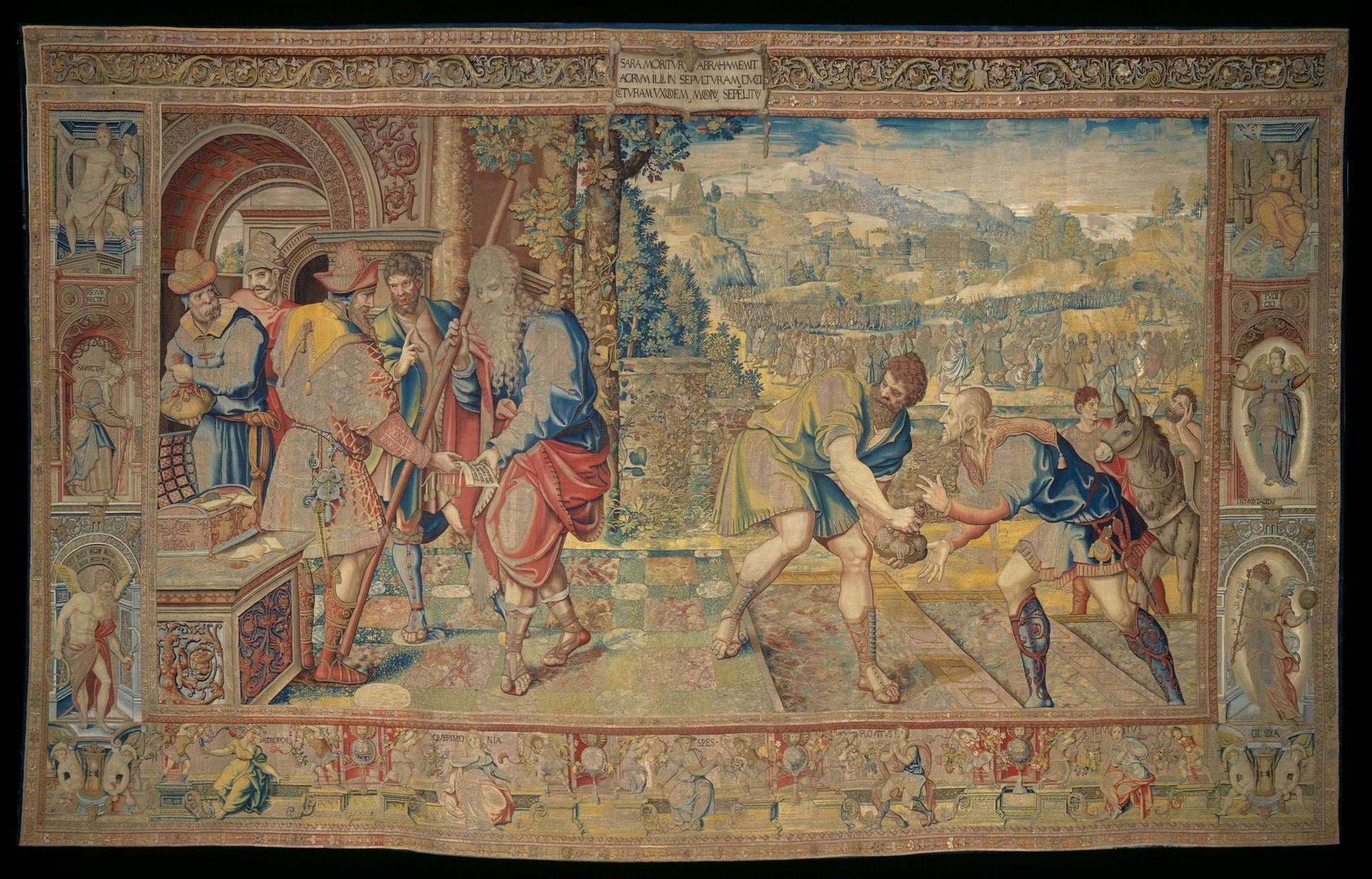 The Story of Abraham Series, vintage artwork by Attributed to Pieter Coecke van Aelst, A3 (16x12") Poster Print