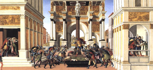 The Story of Lucretia, vintage artwork by Sandro Botticelli, A3 (16x12") Poster Print