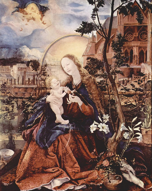 The Stuppach Madonna, vintage artwork by Matthias Grünewald, A3 (16x12") Poster Print