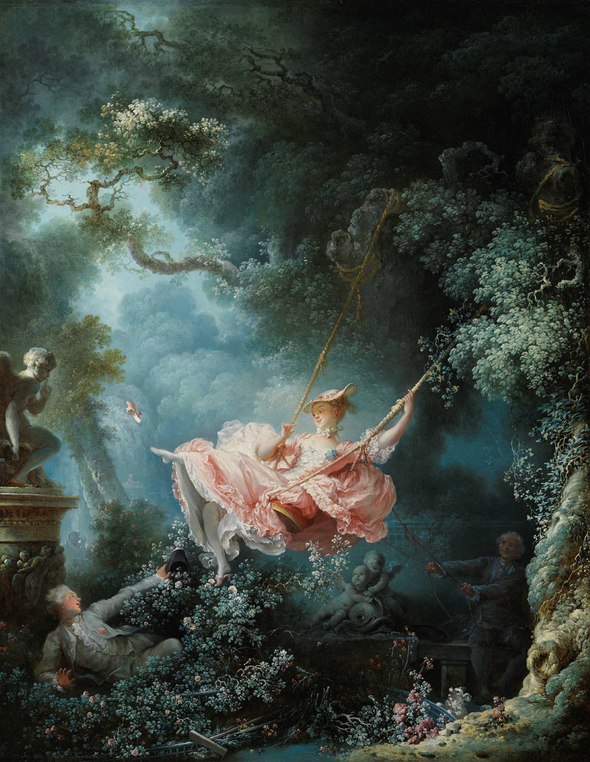 The Swing by Jean-Honore Fragonard, vintage art, modern poster print