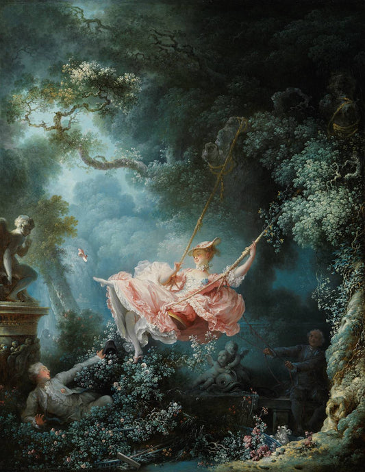 The Swing by Jean-Honore Fragonard, vintage art, modern poster print