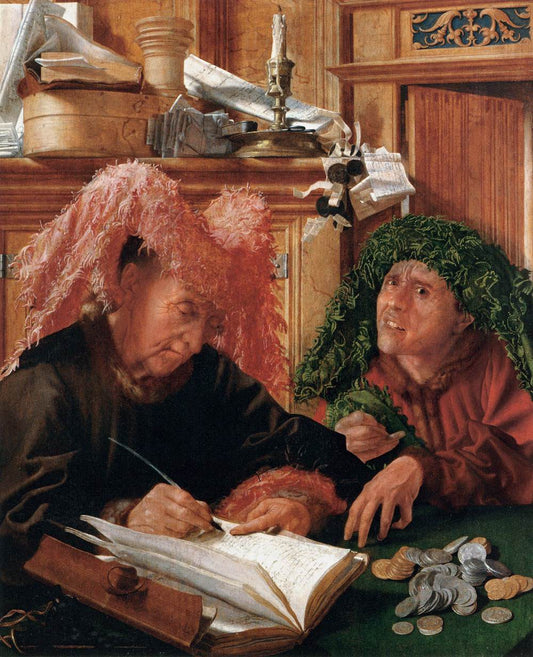 The Tax Collectors, vintage artwork by Marinus van Reymerswaele, A3 (16x12") Poster Print