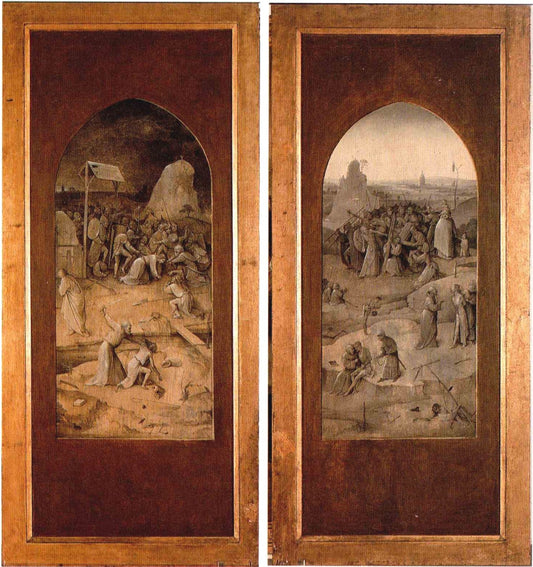 The Temptation of Saint Antony (Closed), vintage artwork by Jheronimus Bosch, A3 (16x12") Poster Print