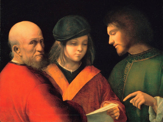 The Three Ages, vintage artwork by Giorgione, A3 (16x12") Poster Print