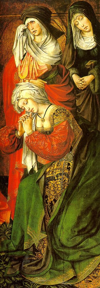 The Throne of Grace right panel, vintage artwork by Colijn de Coter, A3 (16x12") Poster Print