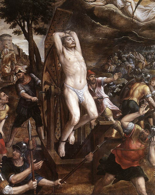 The Torture of Saint George, vintage artwork by Michiel Coxie, A3 (16x12") Poster Print
