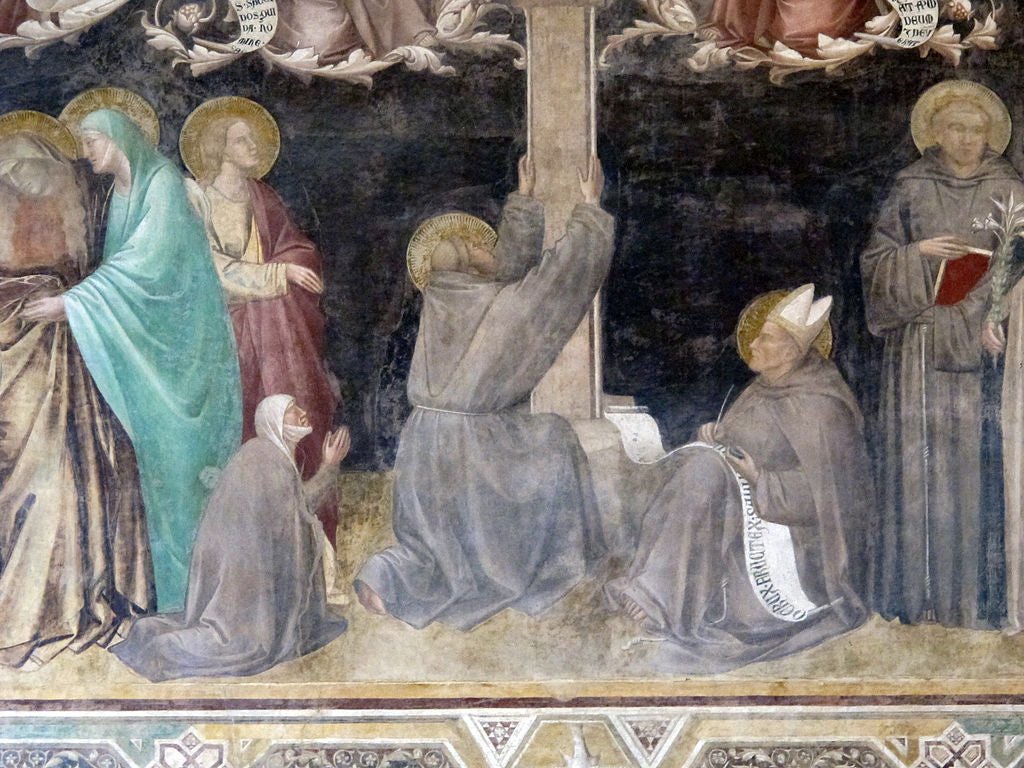 The Tree of Life (detail), vintage artwork by Taddeo Gaddi, A3 (16x12") Poster Print