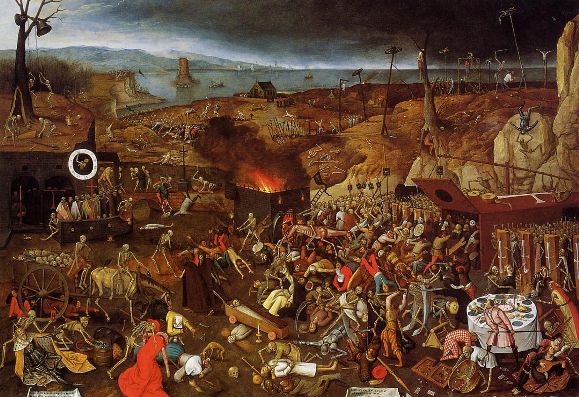 The Triumph of Death, vintage artwork by Pieter Brueghel the Younger, A3 (16x12") Poster Print