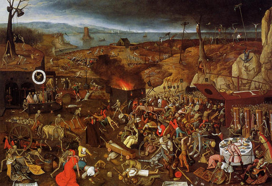 The Triumph of Death, vintage artwork by Pieter Brueghel the Younger, A3 (16x12") Poster Print