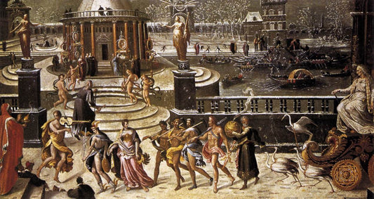 The Triumph of Winter., vintage artwork by Antoine Caron, A3 (16x12") Poster Print