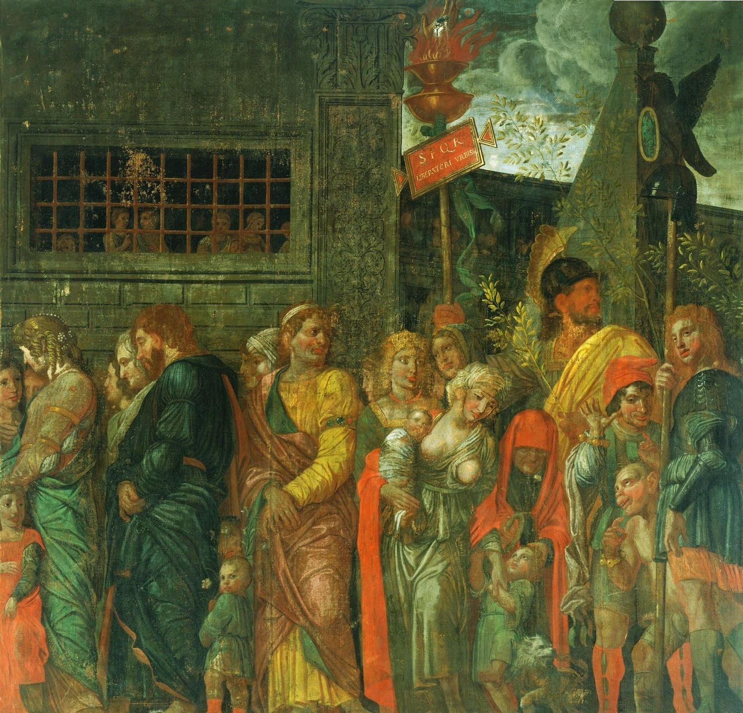 The Triumphs of Caesar - The Captives, vintage artwork by Andrea Mantegna, A3 (16x12") Poster Print