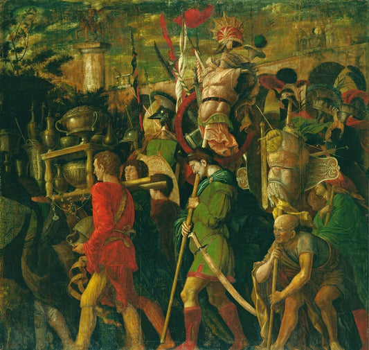 The Triumphs of Caesar - The Corselet Bearers, vintage artwork by Andrea Mantegna, A3 (16x12") Poster Print