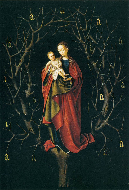 The Virgin of the Dry Tree, vintage artwork by Petrus Christus, A3 (16x12") Poster Print