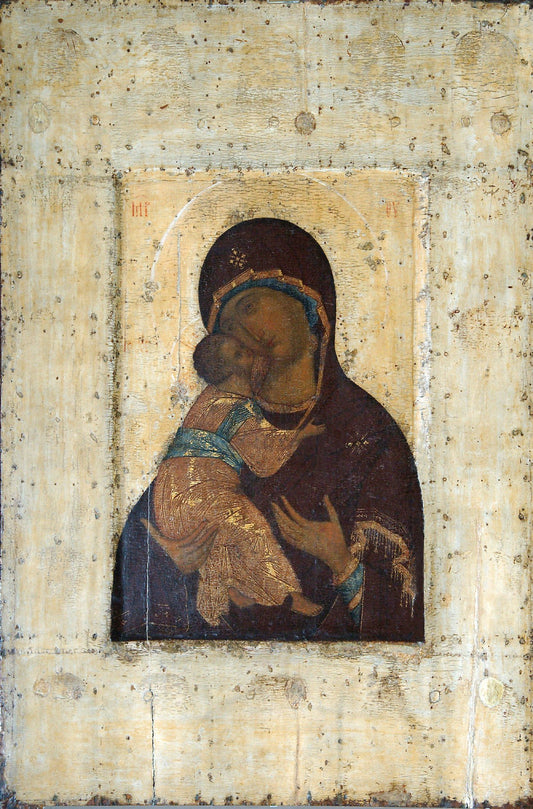 The Virgin of Vladimir, vintage artwork by Andrei Rublev, A3 (16x12") Poster Print