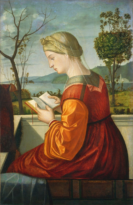 The Virgin Reading, vintage artwork by Vittore Carpaccio, A3 (16x12") Poster Print