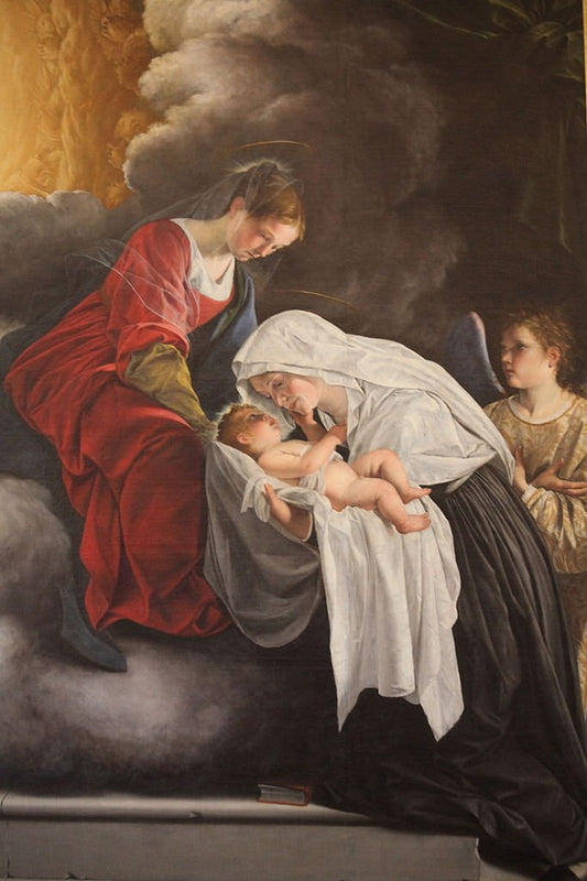 The Vision of Saint Francesca Romana, vintage artwork by Orazio Gentileschi, A3 (16x12") Poster Print