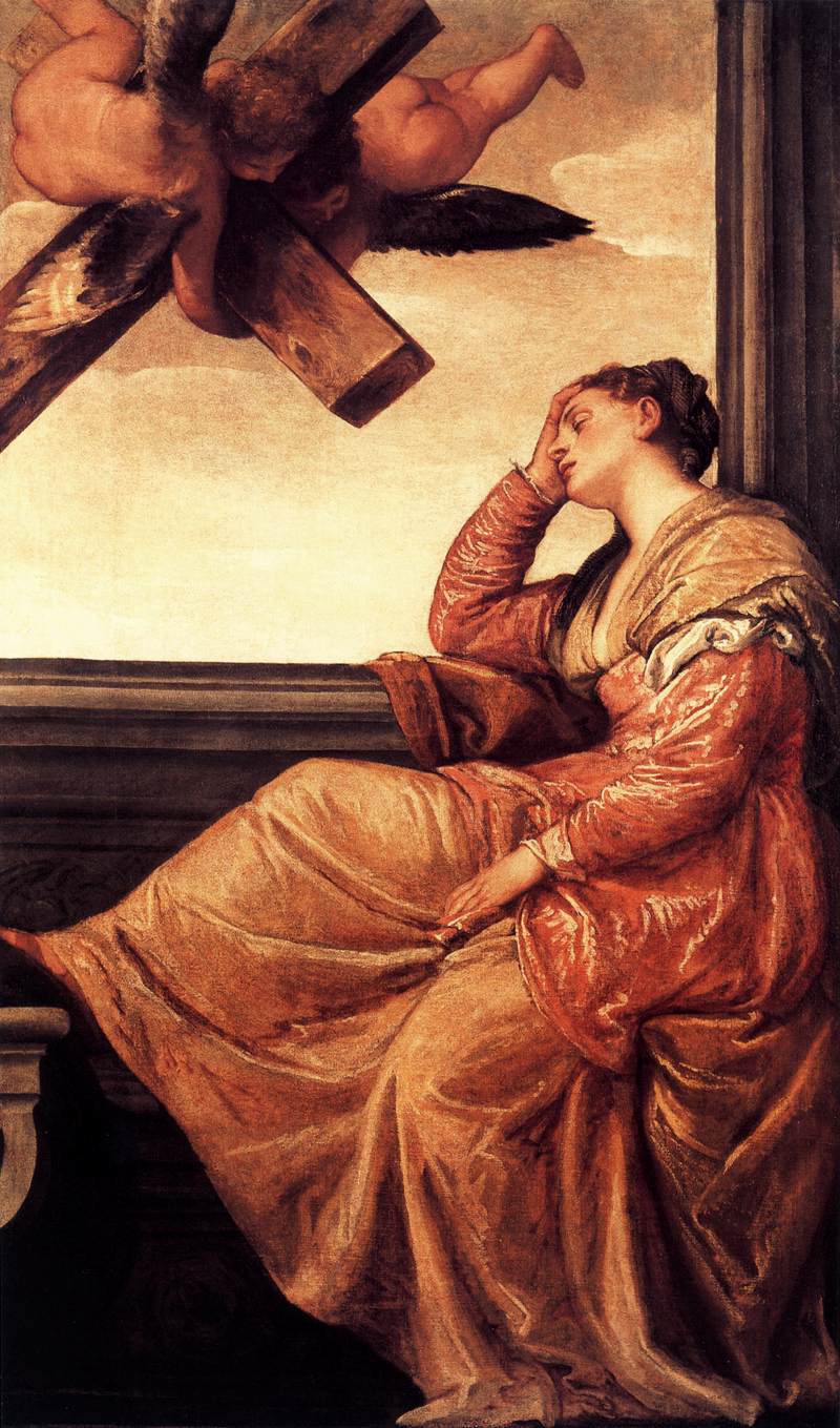The Vision of St. Helena by Paolo Veronese, vintage art, modern poster print