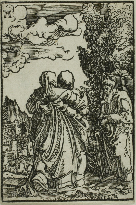 The Visitation, from The Fall and Redemption of Man by  Albrecht Altdorfer, 23x16"( A2 size) Poster Print