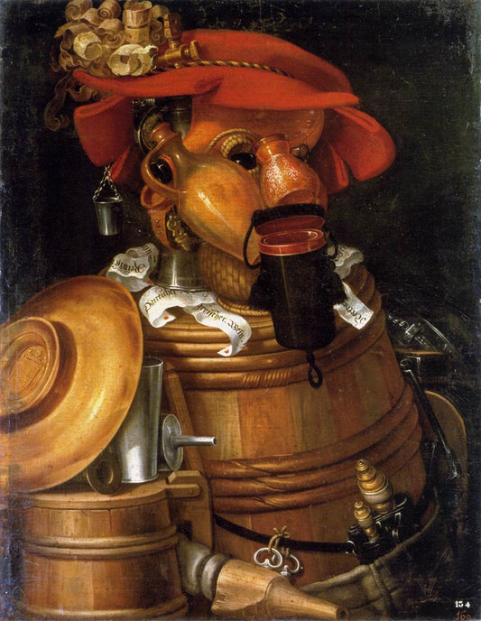 The Waiter, vintage artwork by Giuseppe Arcimboldo, 12x8" (A4) Poster
