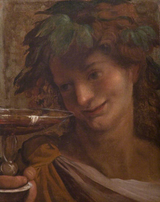 The Youthful Bacchus, vintage artwork by Annibale Carracci, A3 (16x12") Poster Print