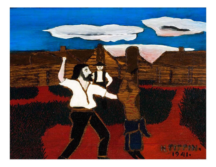 the whipping by Horace Pippin, Classic African American artwork, 16x12