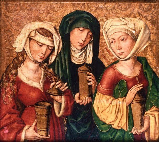 Three Marys, vintage artwork by Michael Wolgemut, A3 (16x12") Poster Print