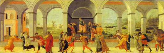 Three Scenes from the Story of Virginia, vintage artwork by Filippino Lippi, A3 (16x12") Poster Print