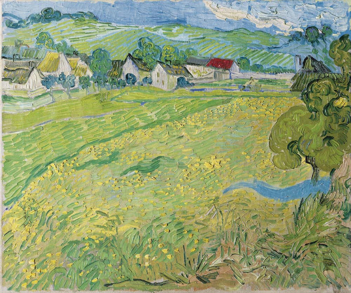 les vessenots in auvers by V. van Gogh, 12x8