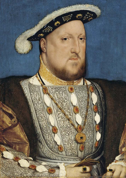portrait of henry viii of england by Hans Holbein, 12x8" (A4) Poster