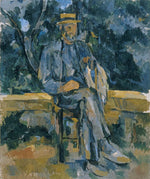 portrait of peasant by Paul Cezanne, 1905-06, 12x8" (A4) Poster