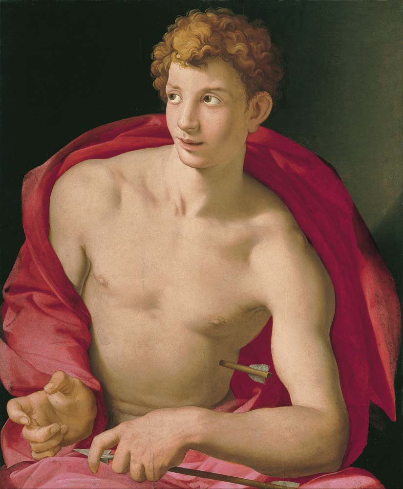 saint sebastian by Bronzino, ca. 1533, 12x8" (A4) Poster