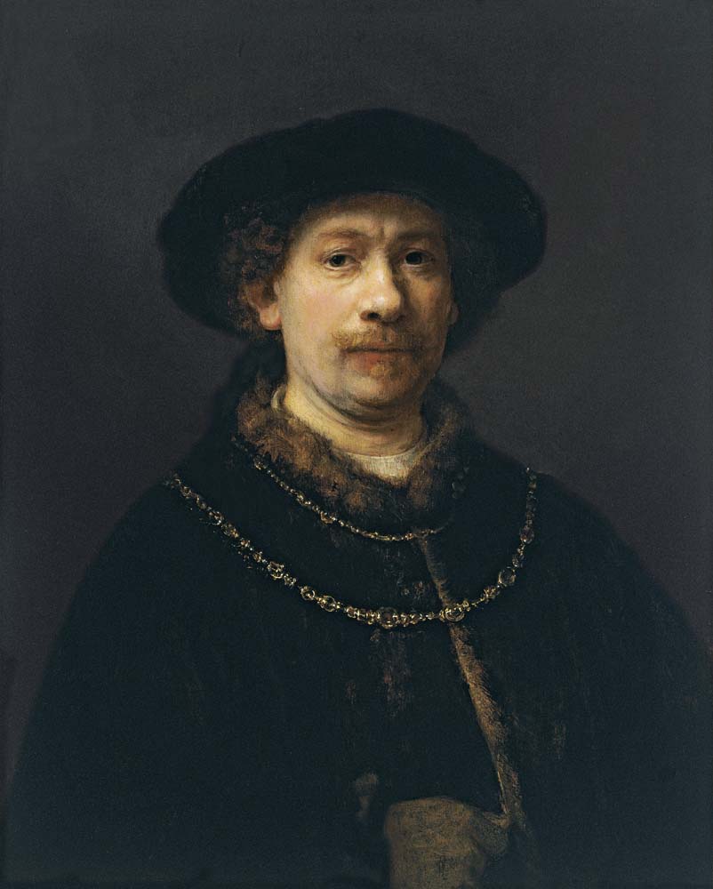s-p wearing a hat and two chains by R.H. van Rijn, 12x8" (A4) Poster