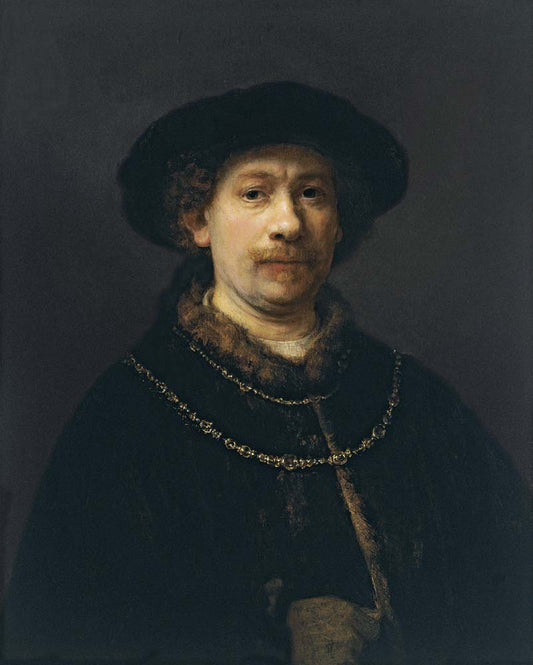 s-p wearing a hat and two chains by R.H. van Rijn, 12x8" (A4) Poster