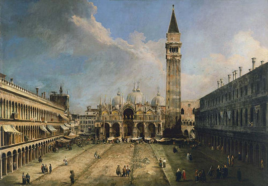 piazza san marco in venice by Canaletto, 12x8" (A4) Poster