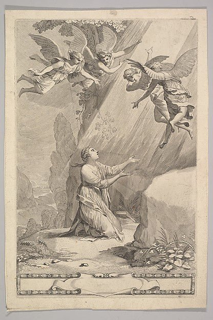 Title page for François de Sales  Introduction à la vie dévote, vintage art, A3 (16x12") Poster Print