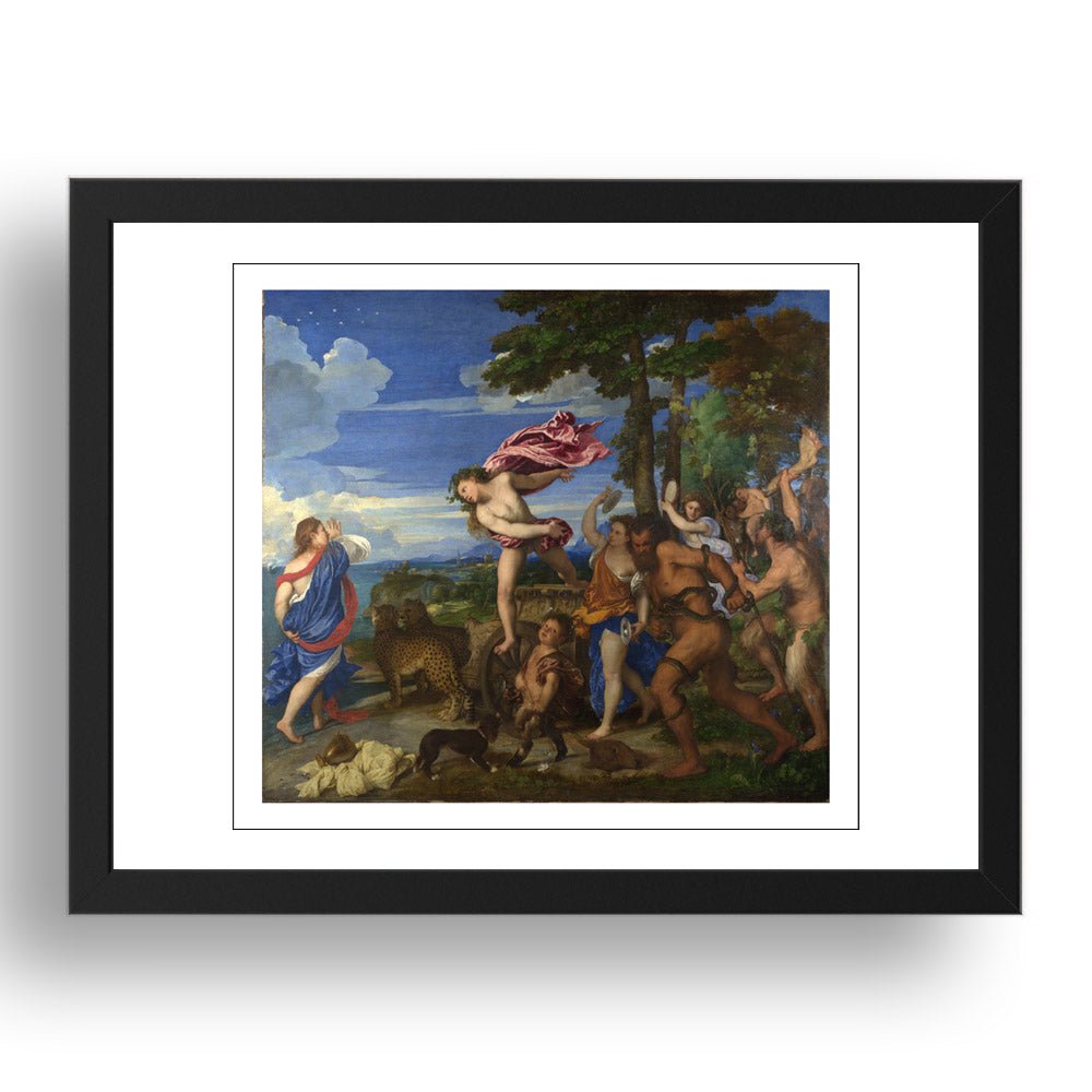 Tiziano Vecelli - (Titian)Bacchus And Ariadne [1553], vintage artwork in A3 (17x13") Black Frame