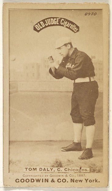 :Tom Daly Catcher Chicago from the Old Judge series for Old-16x12"(A3) Poster