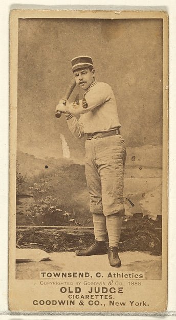 :Townsend Catcher Philadelphia Athletics from the Old Judge-16x12"(A3) Poster