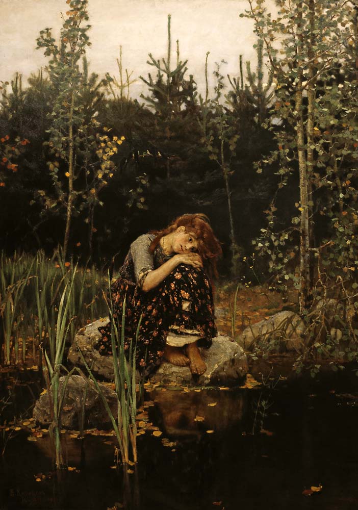 alyonushka by Viktor Vasnetsov, 1881, 12x8" (A4) Poster