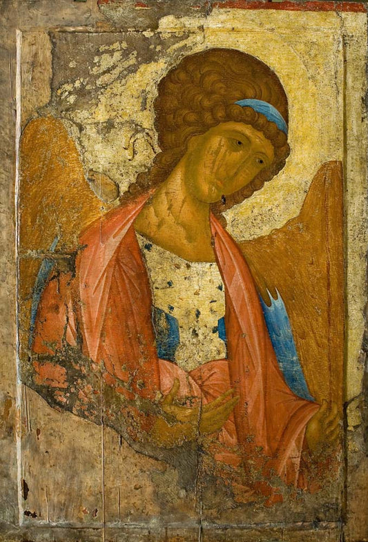 archangel michael from the Deisus by A. Rublev, 12x8" (A4) Poster