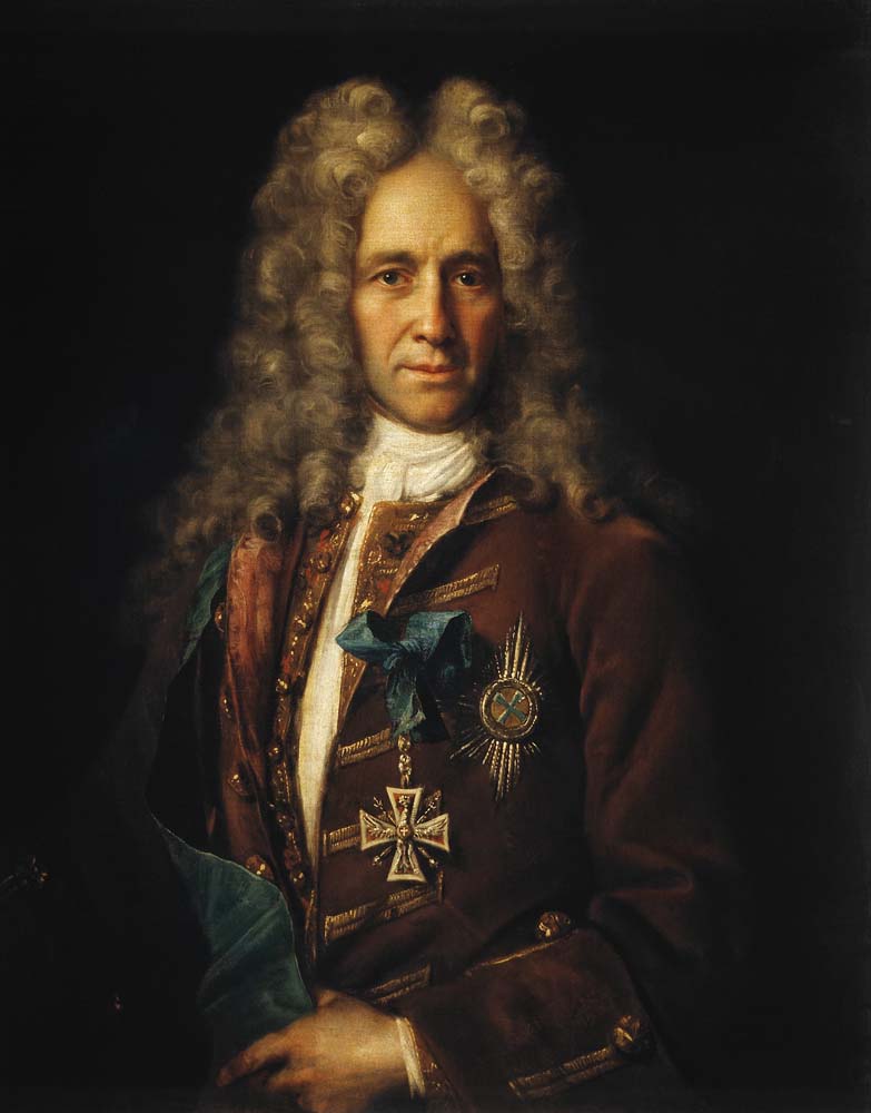 portrait of count g i golovkin by Ivan Nikitin, 12x8" (A4) Poster