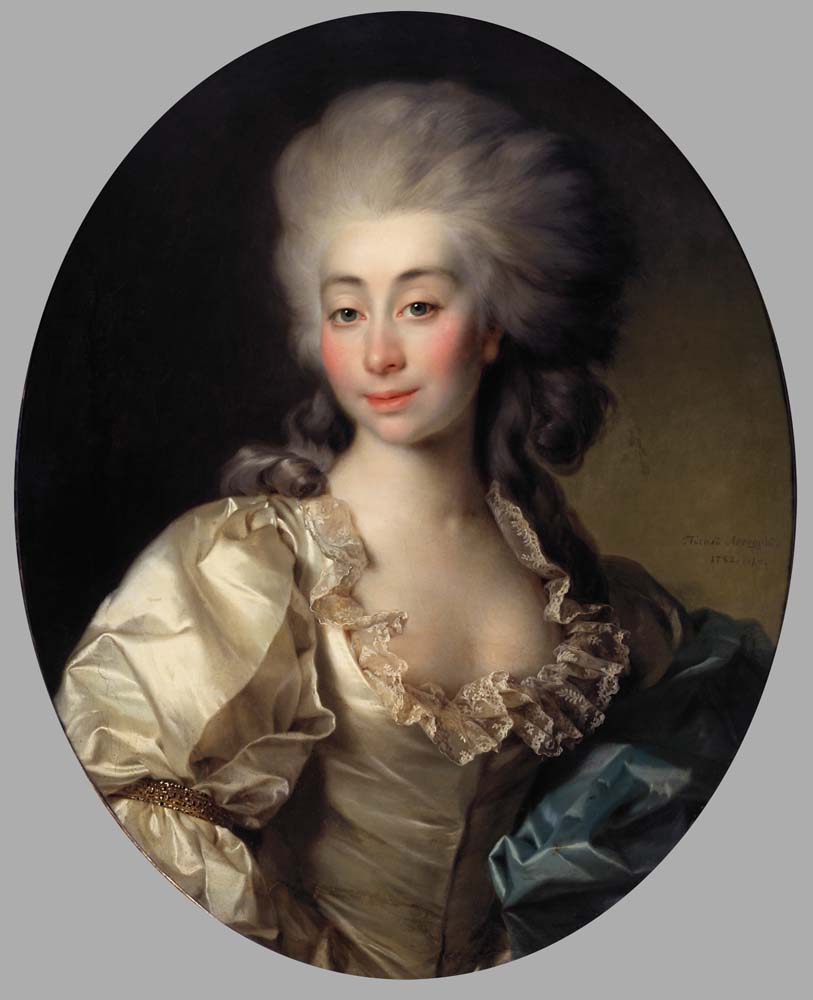 portrait of countess ursula mniszek by D. Levitsky, 12x8" (A4) Poster
