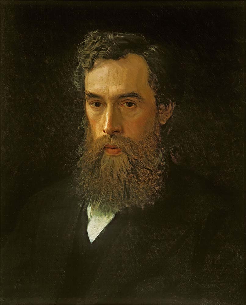 portrait of pavel tretyakov by Ivan Kramskoy, 1876, 12x8" (A4) Poster