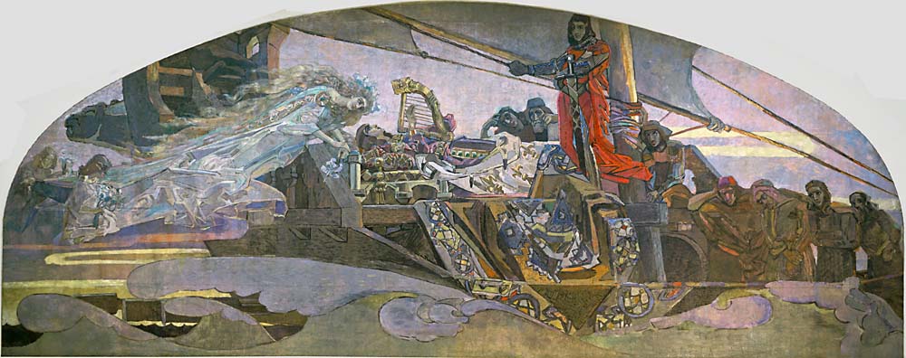 princess reverie by Mikhail Vrubel, 1896, 12x8" (A4) Poster