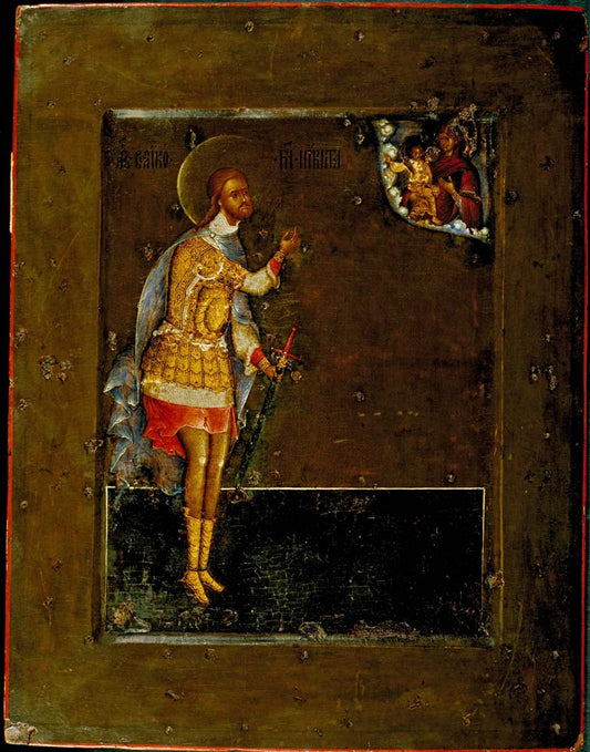 st nicetas the warrior by Chirin Prokopy, 1593, 12x8" (A4) Poster