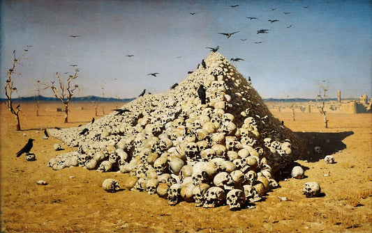 the apotheosis of war by Vasily Vereshchagin, 12x8" (A4) Poster