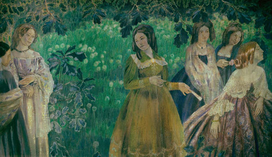 the emerald necklace by V. Borisov-Musatov, 12x8" (A4) Poster