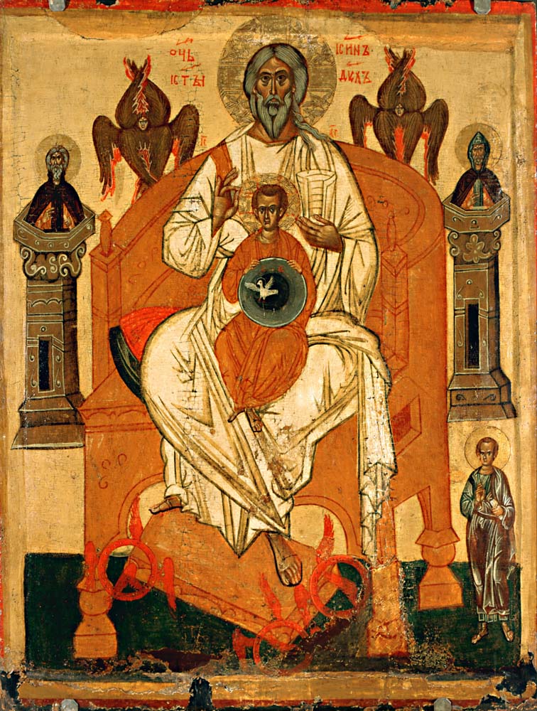 trinity with the saints by unknown, early 15th c., 12x8" (A4) Poster