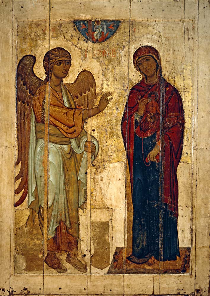 ustyug annunciation by Unknown 12th c.., 12x8" (A4) Poster