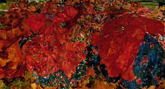 whirlwind by Filipp Malyavin, 1906, 12x8" (A4) Poster
